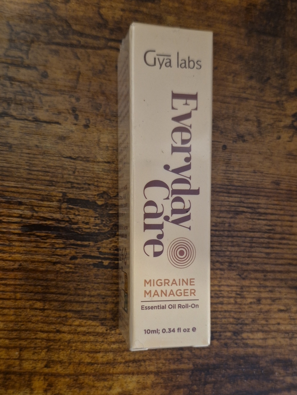 Gya Labs Everyday Care Migraine Manager Essential Oil Roll-On — Cream